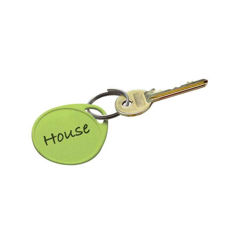 Lucky Line 1-1/4" Label It Plastic Tag, 100 Pack, Assorted Colors (25075) - Image 3